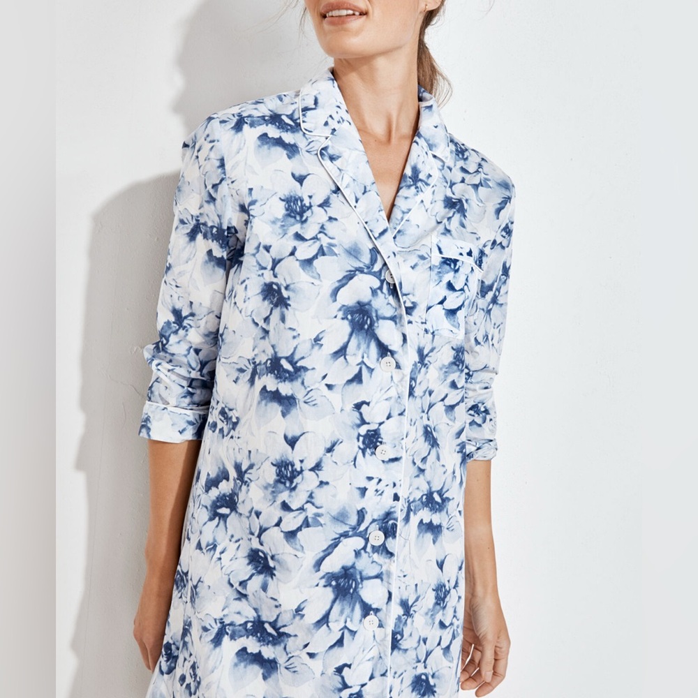 Haven Well Within Blurred Floral Sleep Shirt - Picture 2 of 8